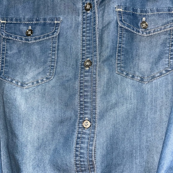 Denim dress size medium. - Picture 4 of 5